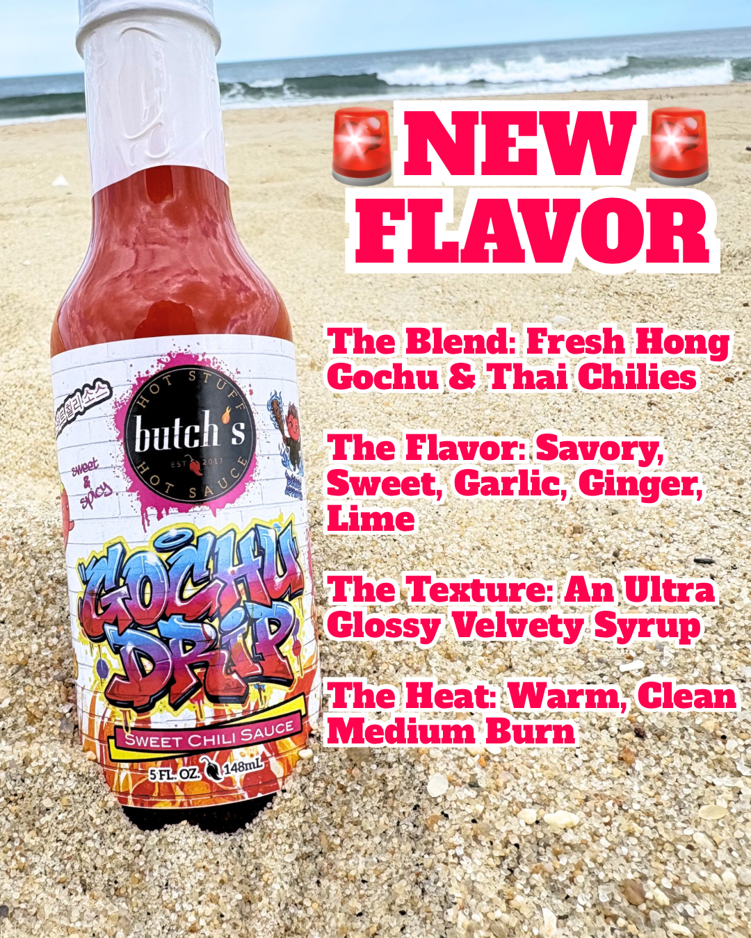Gochu Drip - Sweet Chili Hot Sauce (Medium)