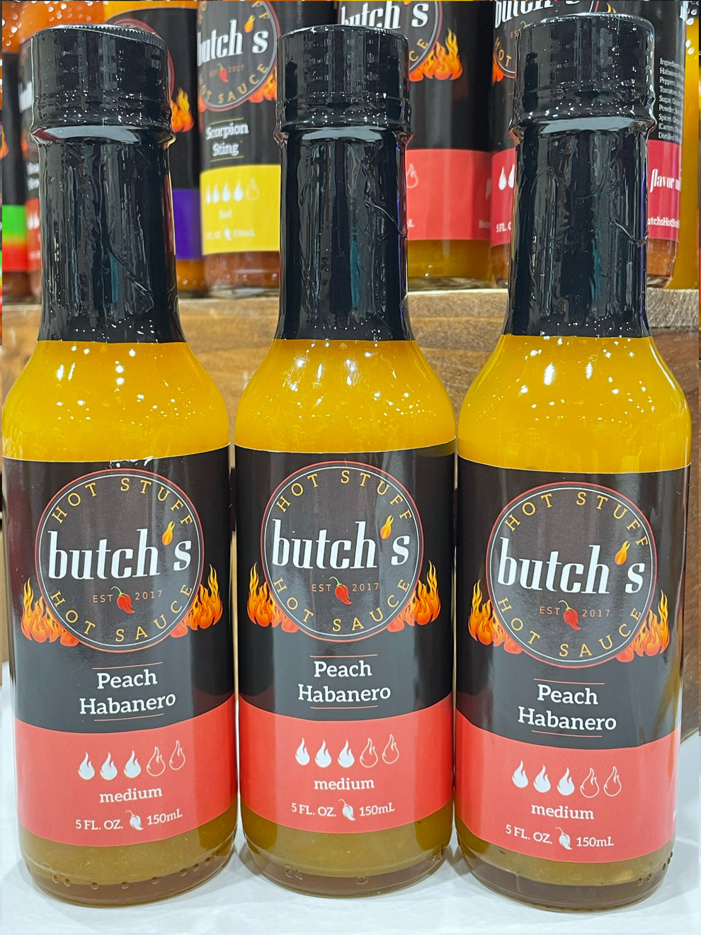 Peach Habanero Hot Sauce (Medium) – Butch's Hot Stuff Hot Sauce