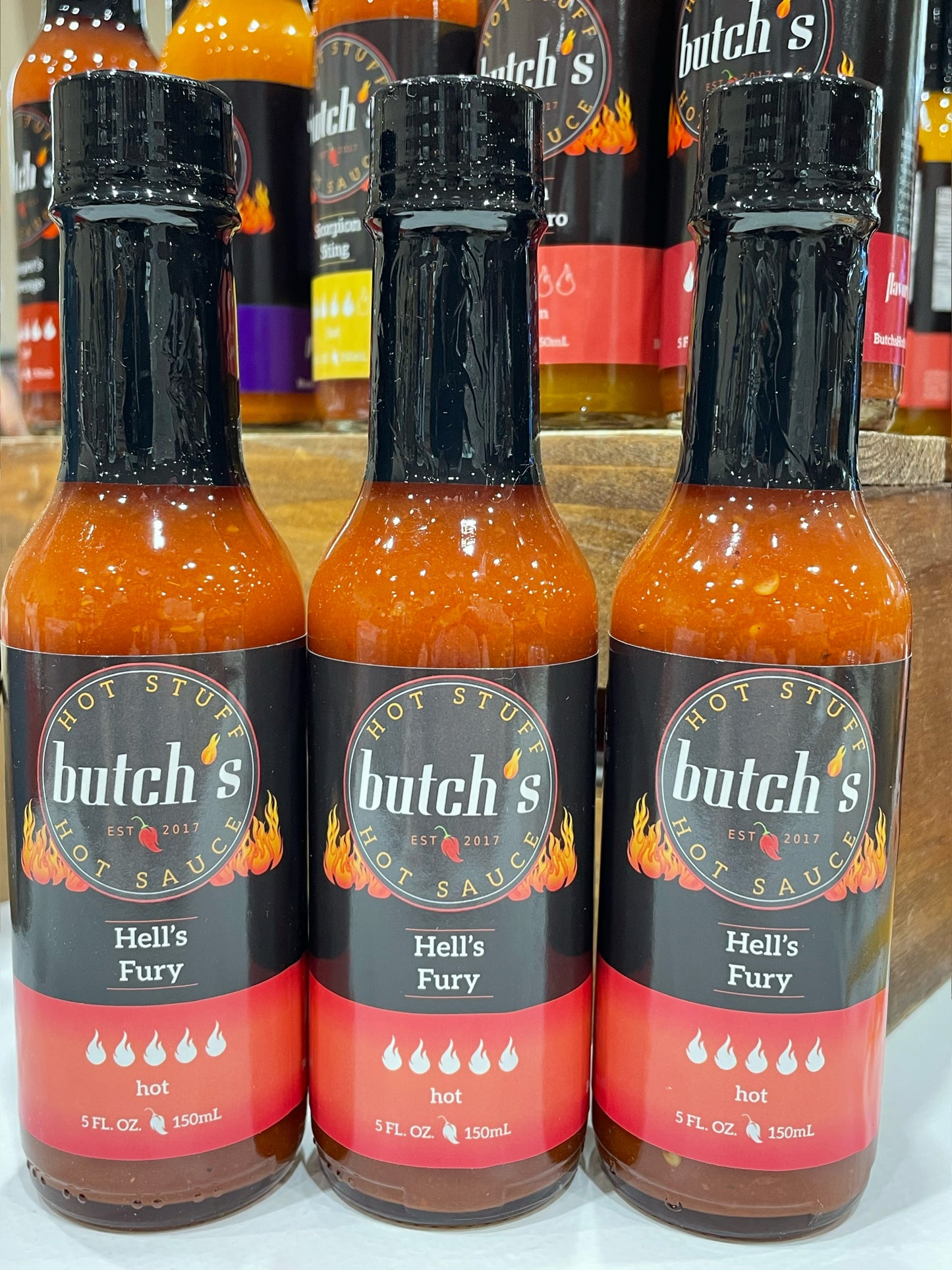 Hell's Fury Hot Sauce (Hot)